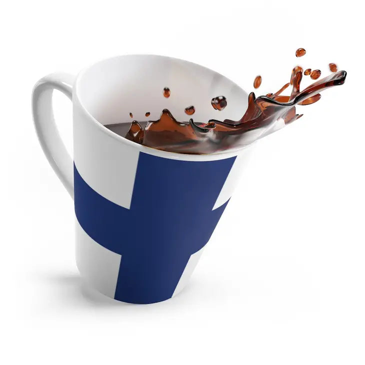 Finnish Flag Latte Mug