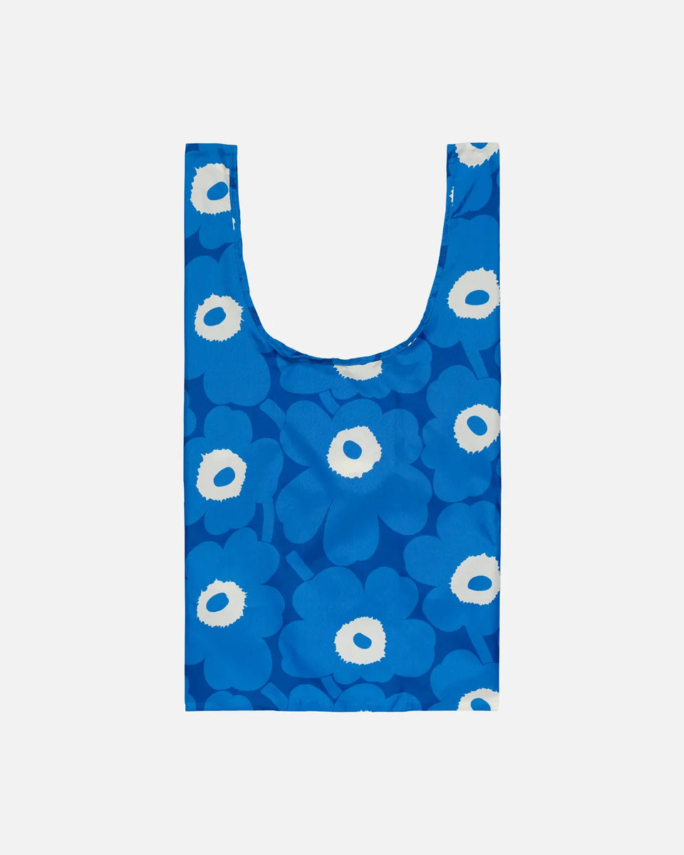 【marimekko】SMARTBAG UNIKKO UNISEXウニッコ柄エコバッグ/blue Marimekko Unikko Smartbag, Blue/Dark Blue – Irma's Finland House
