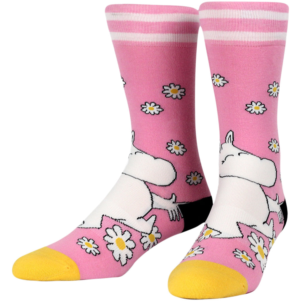 Moomin Pink Stripe Socks, SM/MD