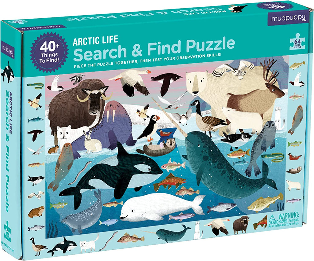 Arctic Life Search & Find Puzzle, 64 Pieces