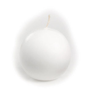 Ball Candles, Box of 4, White