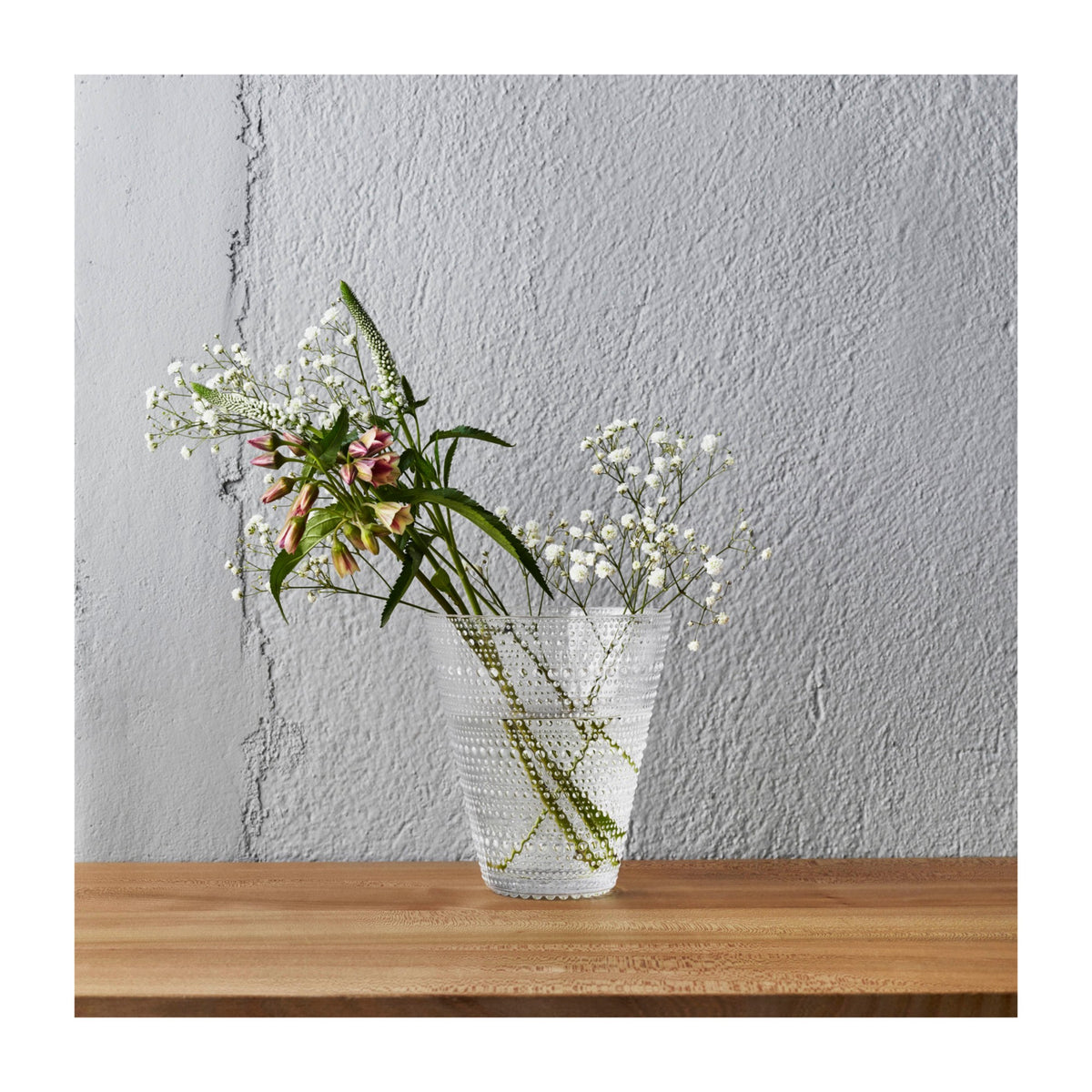 Kastehelmi Vase, Clear – Irma's Finland House