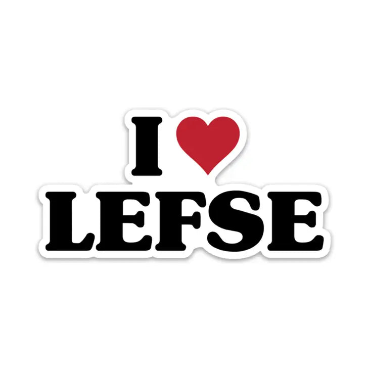I Love Lefse Sticker