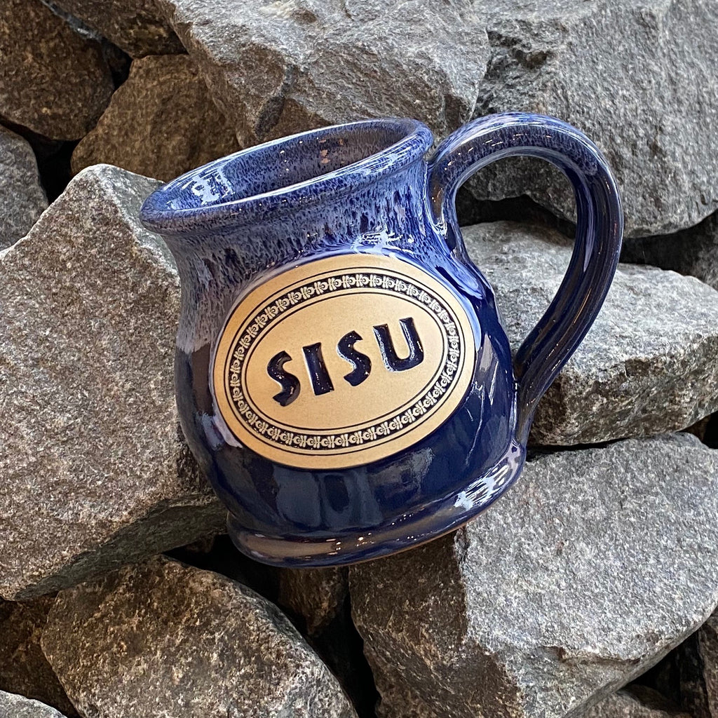 Sisu Pottery Mug, Blue