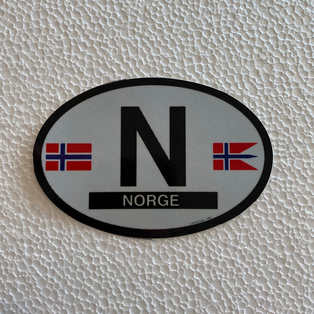 Norway Oval Decal