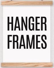 59” Fabric Hanger Frame, Natural