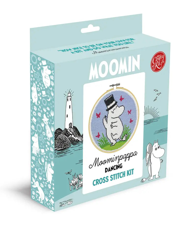 Crafty Kit Moomin Cross Stitch Kit - Moominpappa Dancing