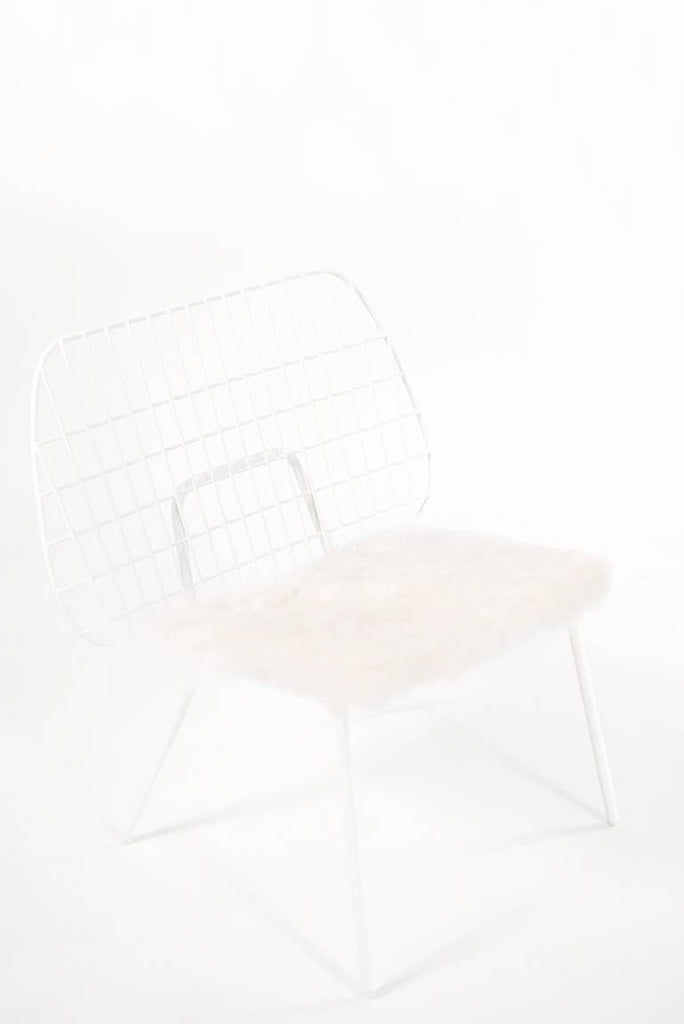 Icelandic Sheepskin Chair Pad, Shorn White