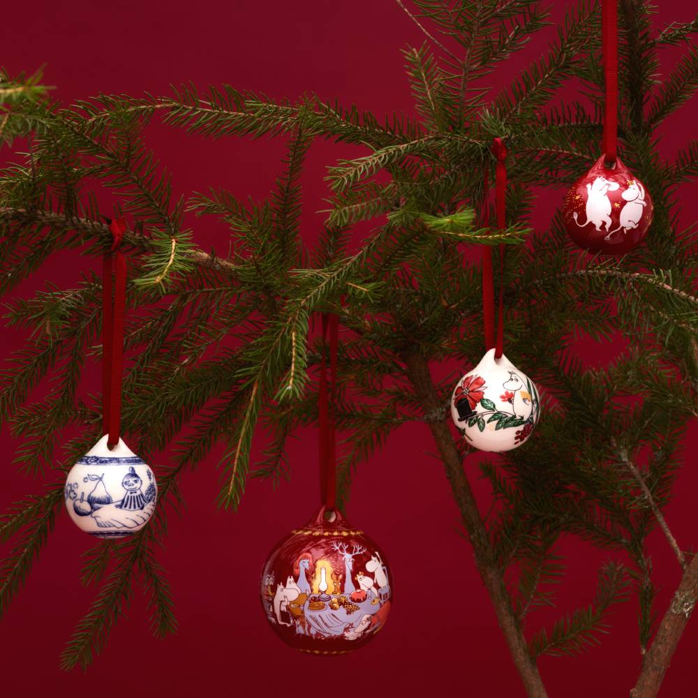 Arabia Moomin Ornament, Annual Mini Bauble Set/3
