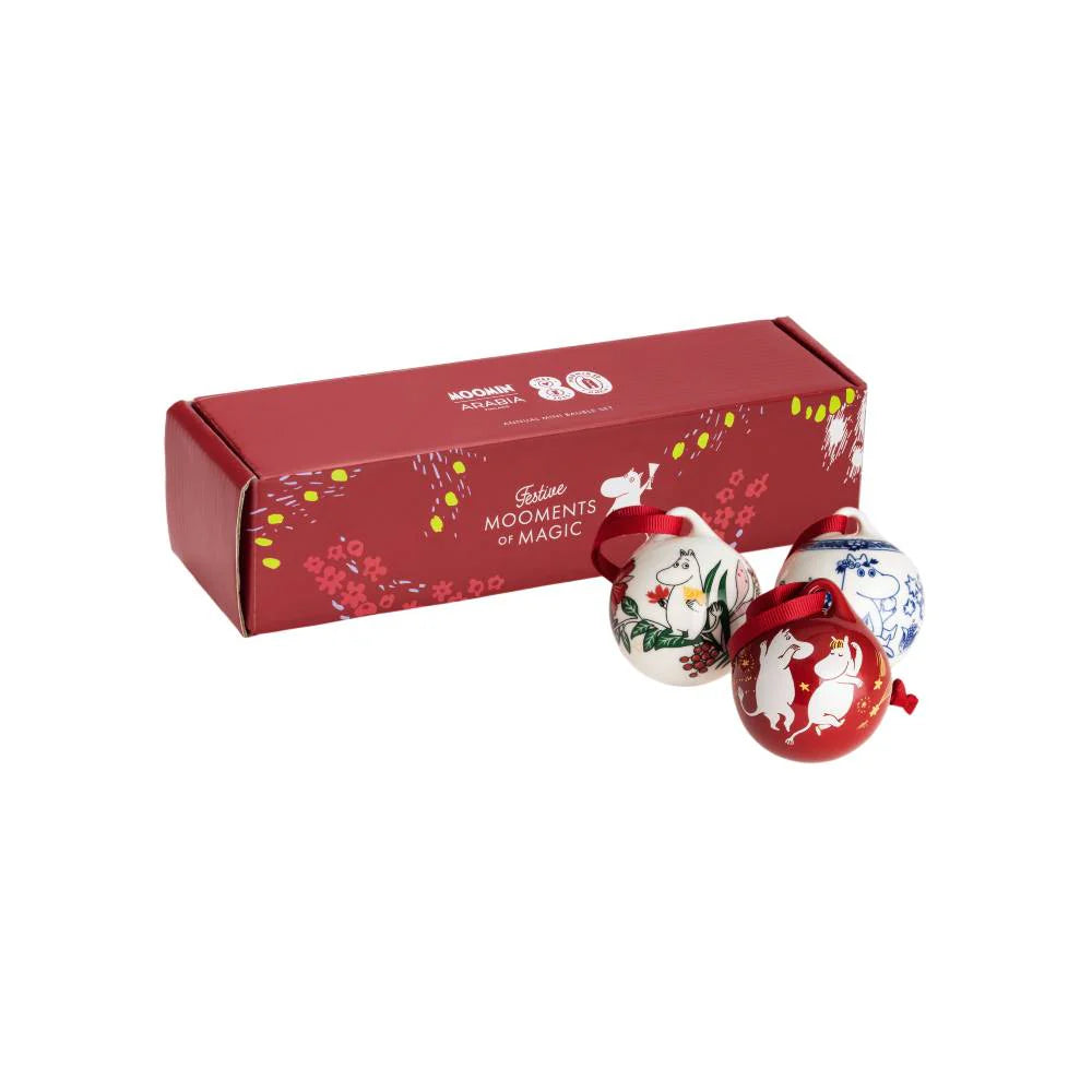 Arabia Moomin Ornament, Annual Mini Bauble Set/3