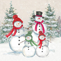 Snowmen Family Lunch Napkins