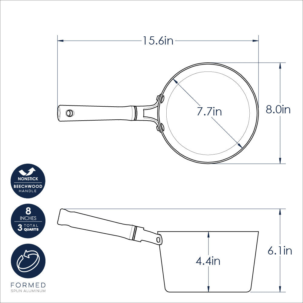 Nordic Ware Cardamom™ Ceramic Nonstick 3 Qt. Saucepan