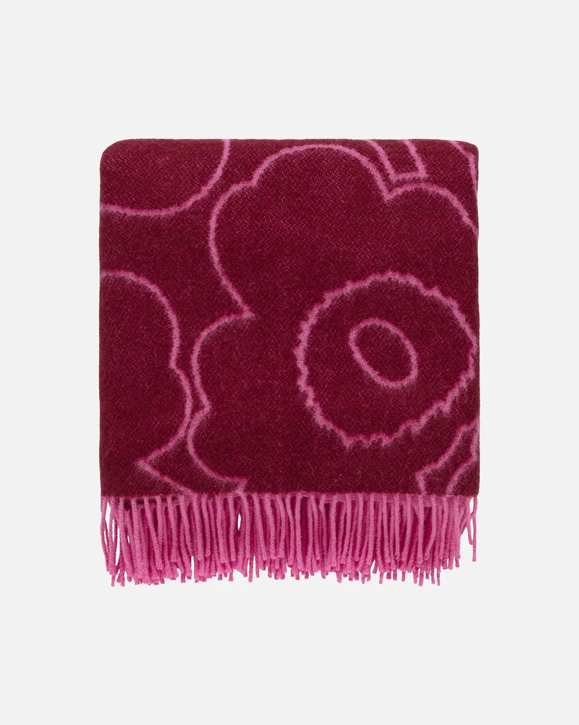 Marimekko Piirto Unikko Throw Blanket