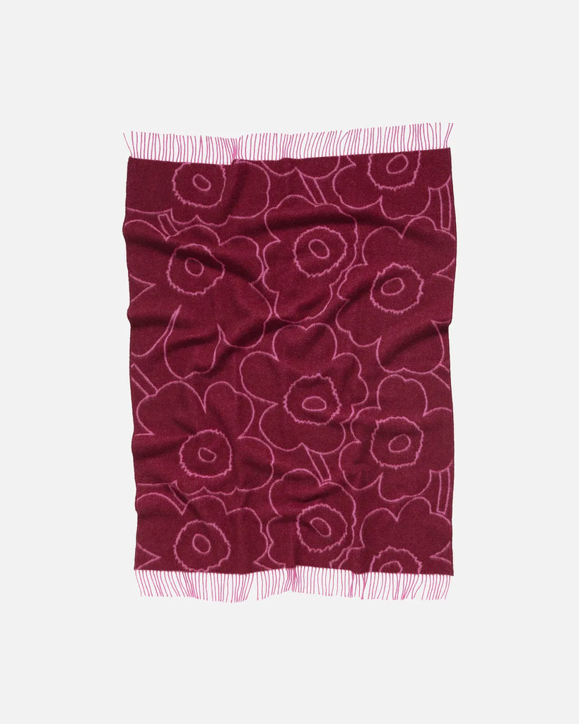 Marimekko Piirto Unikko Throw Blanket