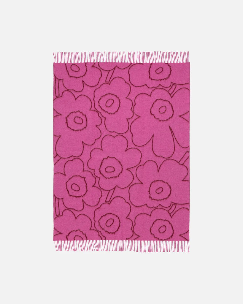 Marimekko Piirto Unikko Throw Blanket