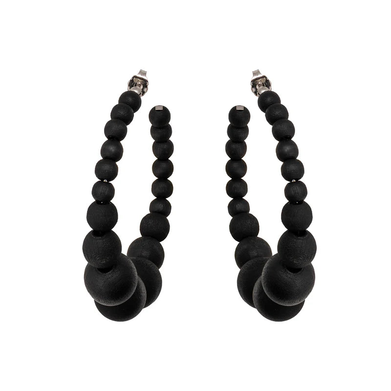 aarikka Angervo Earrings Black