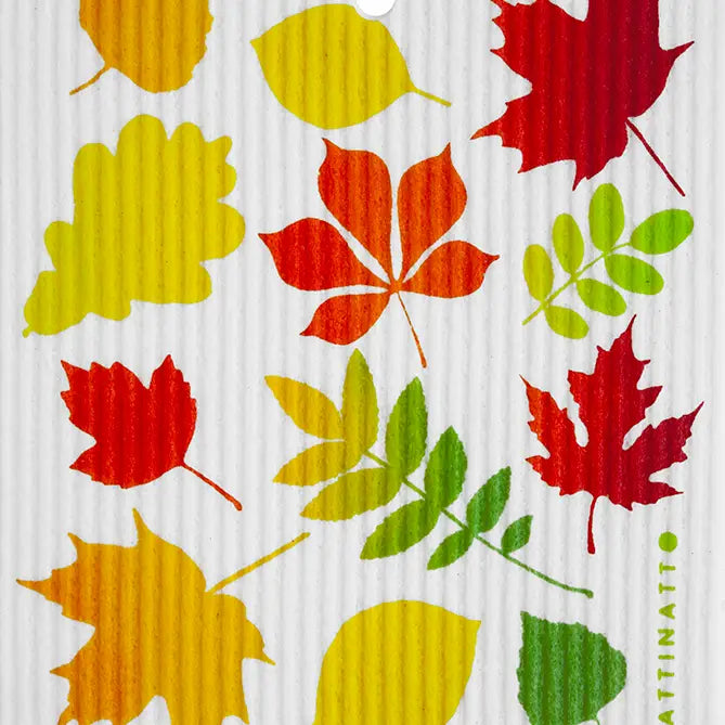 Autumn Leaves Swedish Dishcloth