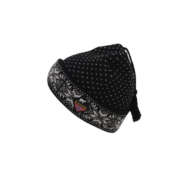 Norlender Knitwear Snowflake Beanie, Black