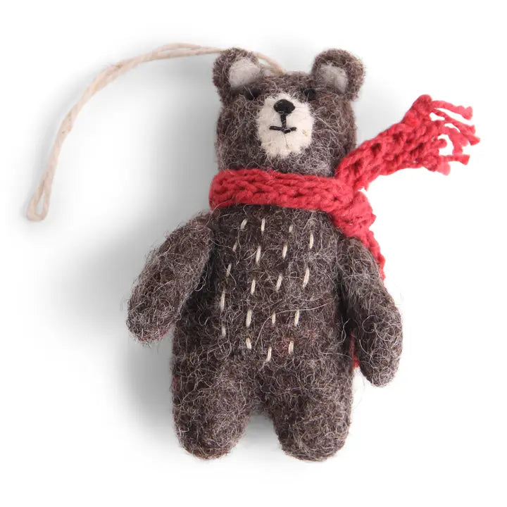 En Gry & Sif Felt Mini Bear Ornament