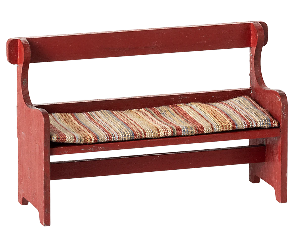 Maileg Bench, Mouse - Red