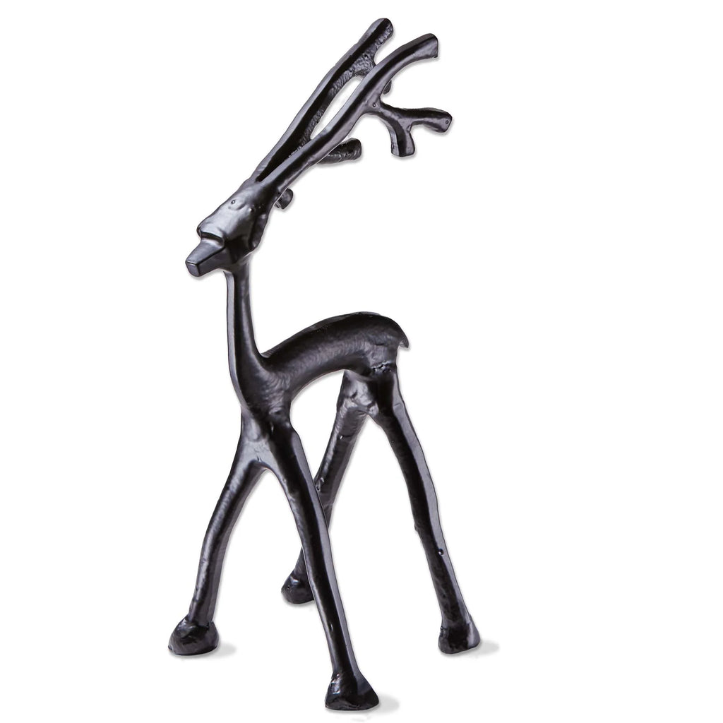 Black Cast Aluminum Reindeer, Small