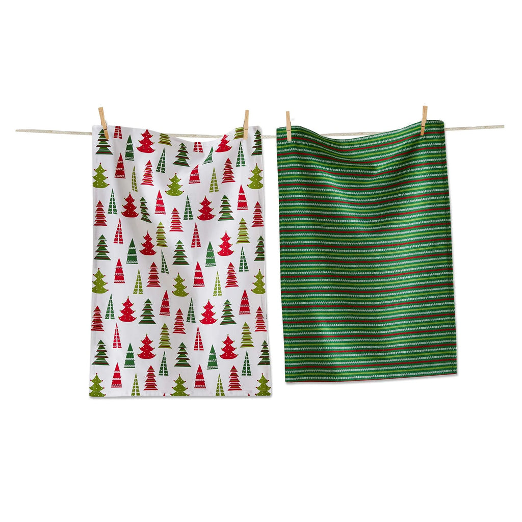 Cheerful Tree Dishtowel Set Of 2