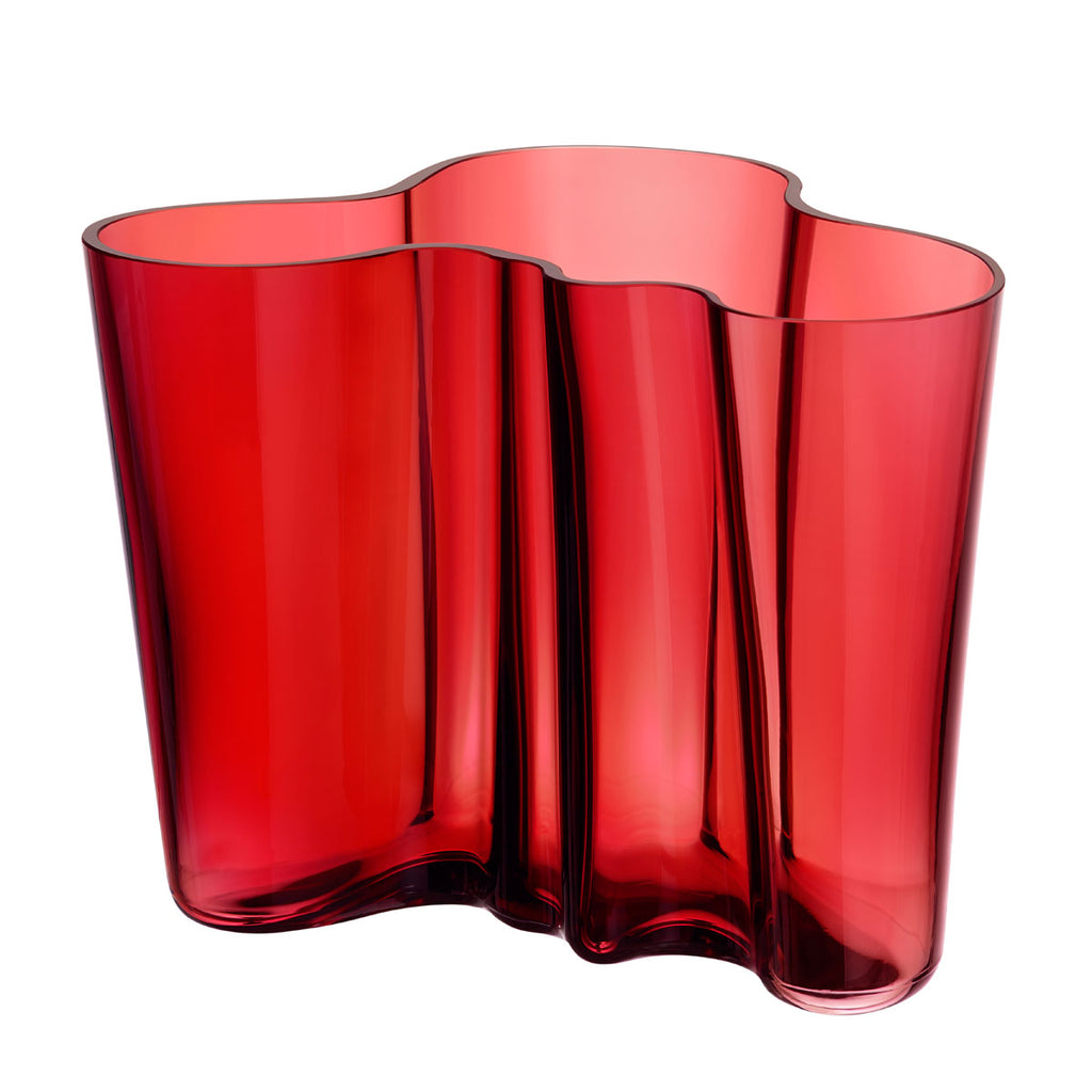 Aalto Vase, Cranberry, 6.3 in.