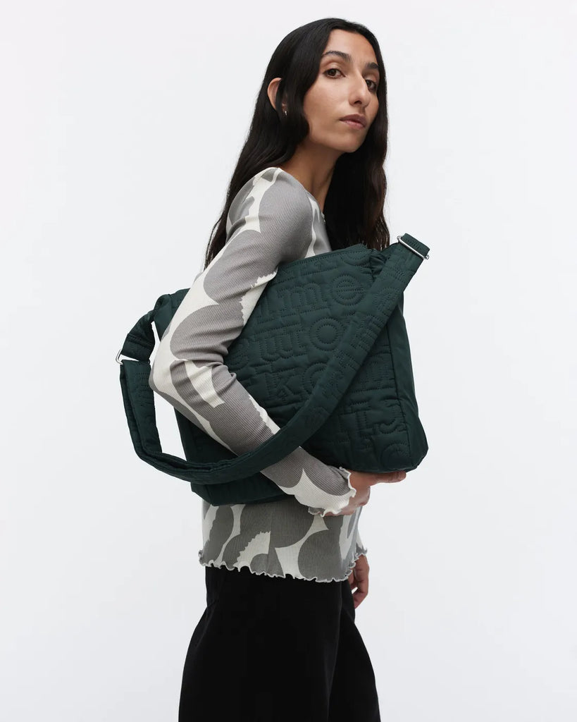 Marimekko Joy Crossbody M Logo, Dark Green