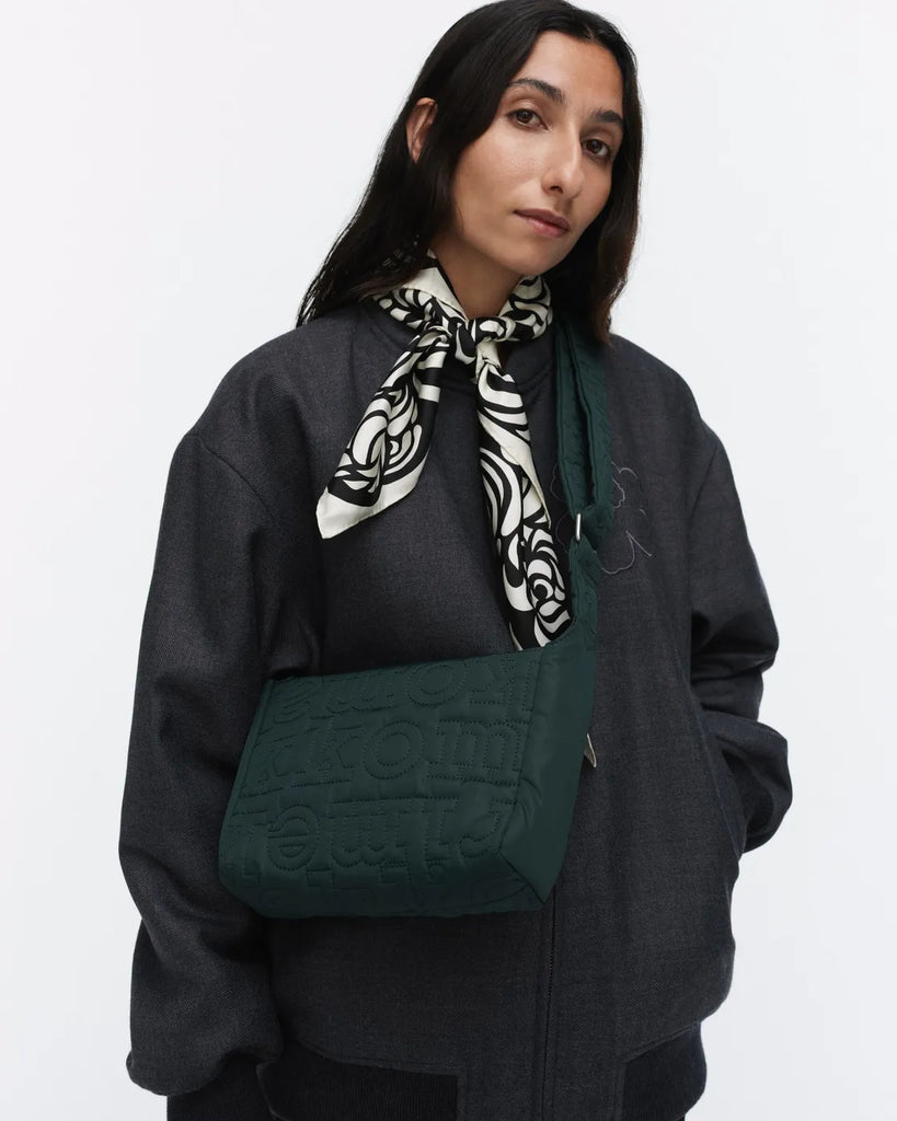 Marimekko Joy Crossbody S Logo, Dark Green