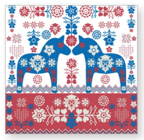 Dala Horse Paper Lunch Napkins