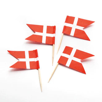 Denmark Flag Toothpicks