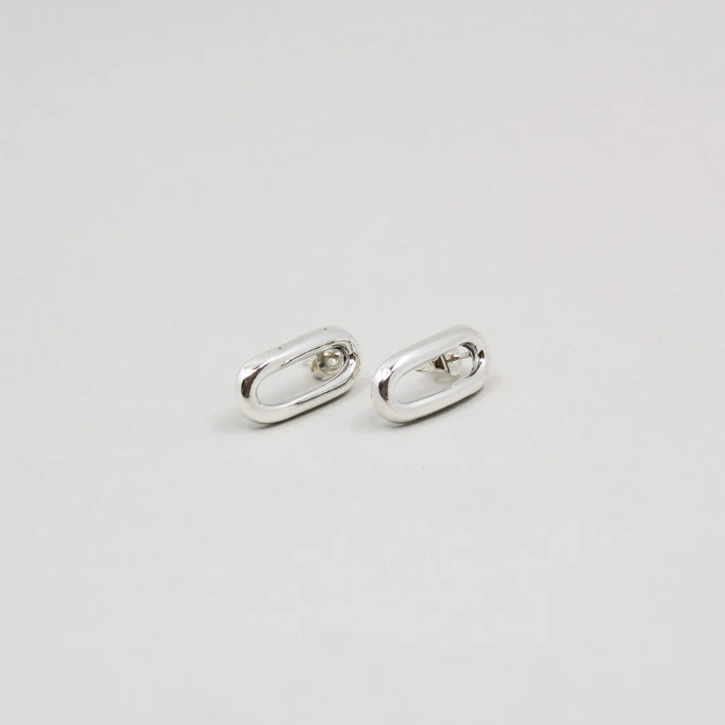 Hillestad Parallell Earrings, Silver