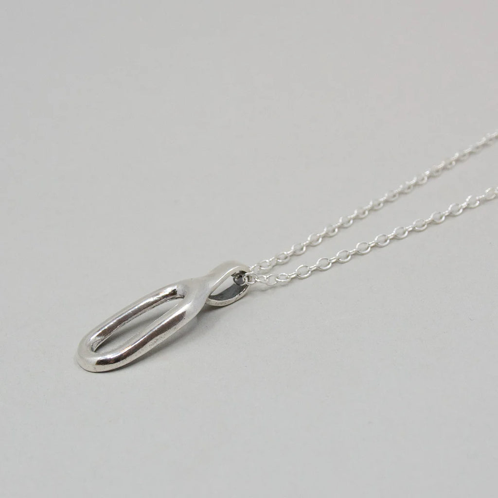Hillestad Parallell Necklace, Silver