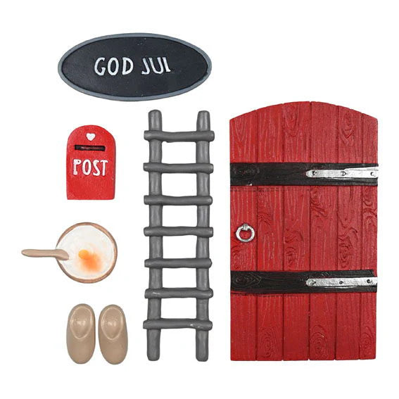 Nisse Door, Ladder/Bowl/Mailbox/Clogs/Doormat