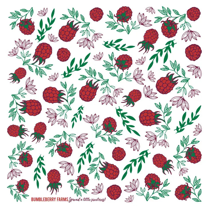 Bumbleberry Farms Raspberry Fruit Kitchen Towel