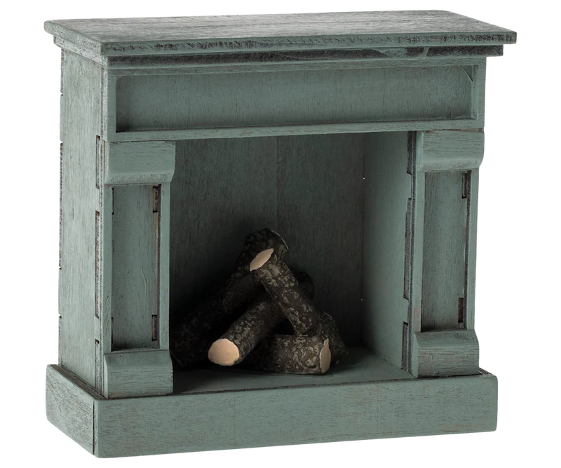 Maileg Fireplace Blue, Mouse