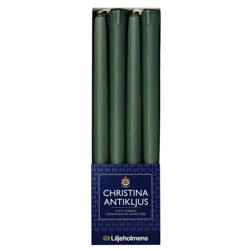 Liljeholmens Taper Candles, Dark Green