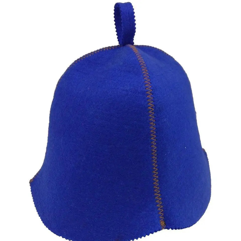 Sauna Hat, Artificial Felt Blue