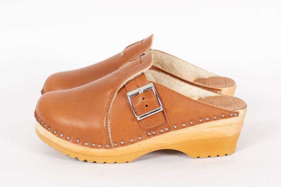 Troentorp Clogs, Hopper Wool Camel
