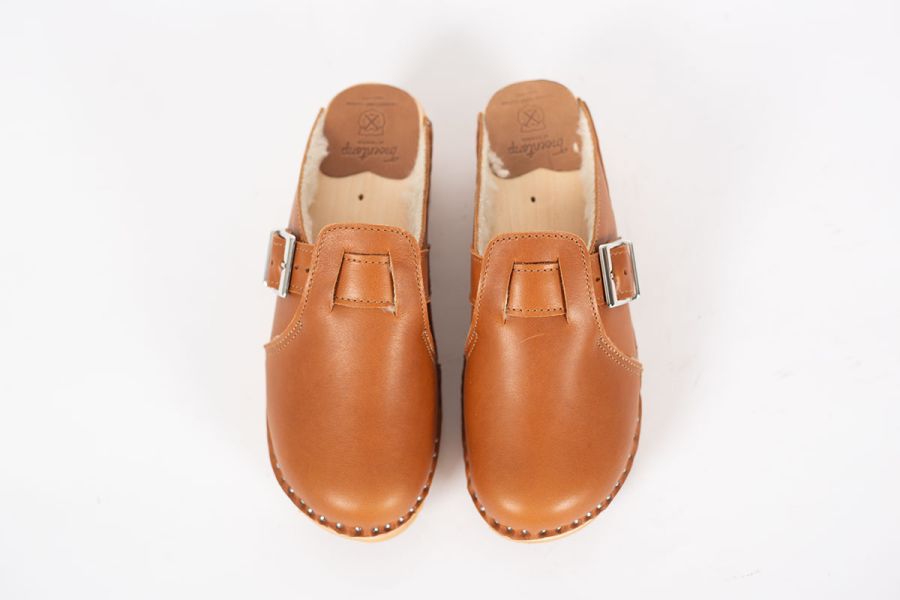 Troentorp Clogs, Hopper Wool Camel