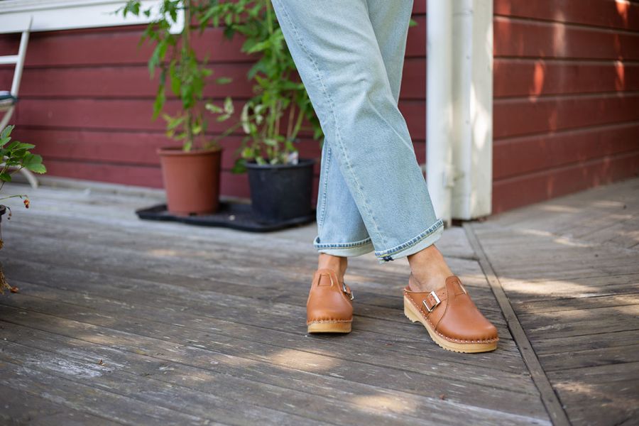 Troentorp Clogs, Hopper Wool Camel