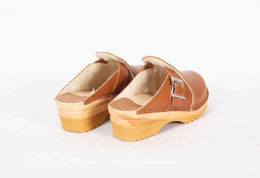 Troentorp Clogs, Hopper Wool Camel