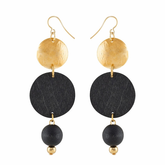 aarikka Ilta Earrings Black