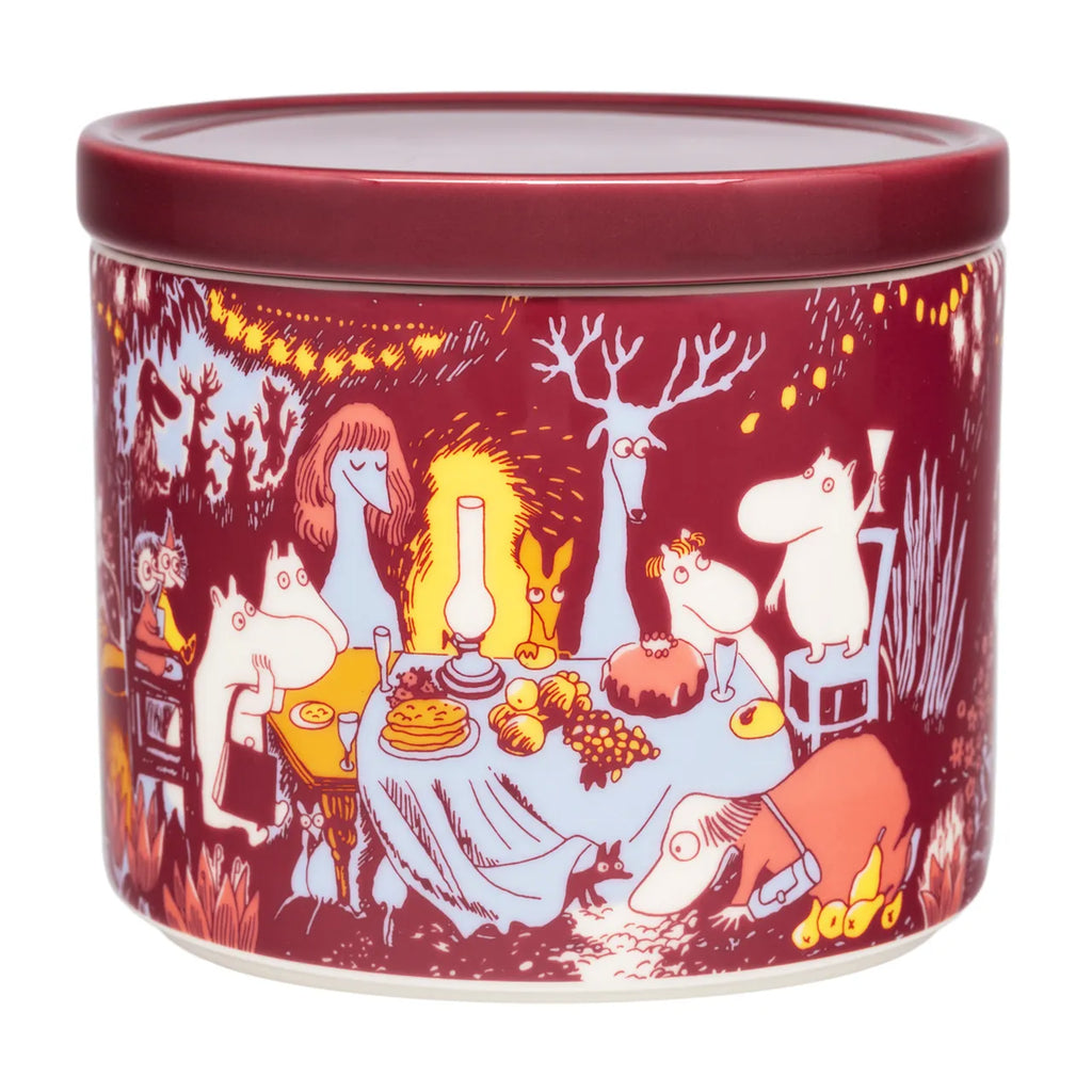 Arabia Moomin .7L Jar, Festive Moments