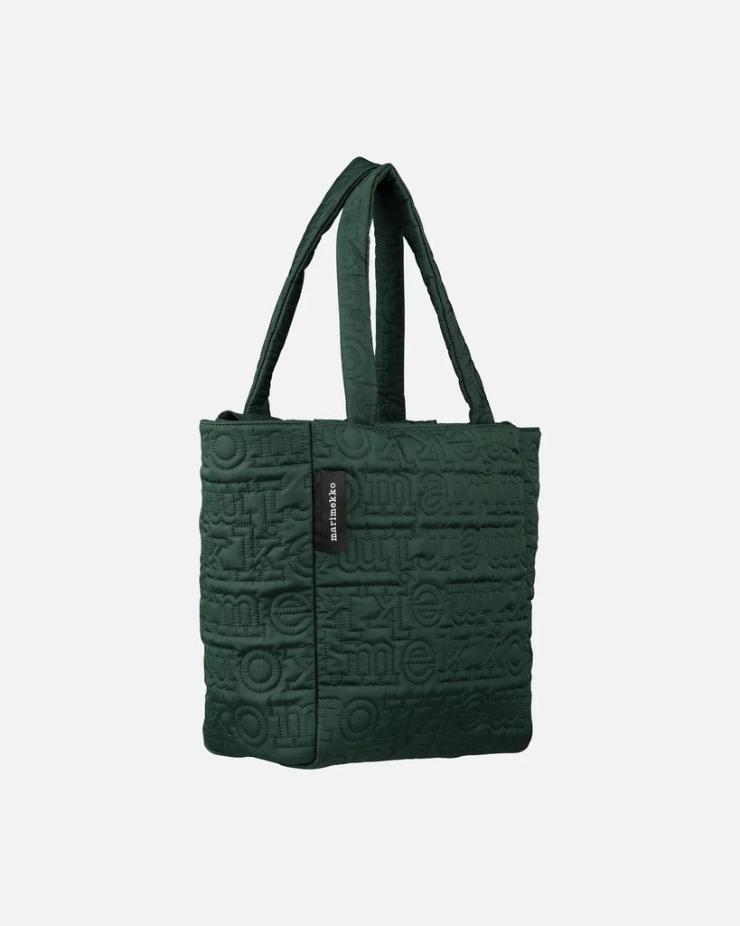 Marimekko Joy Tote M Logo, Dark Green
