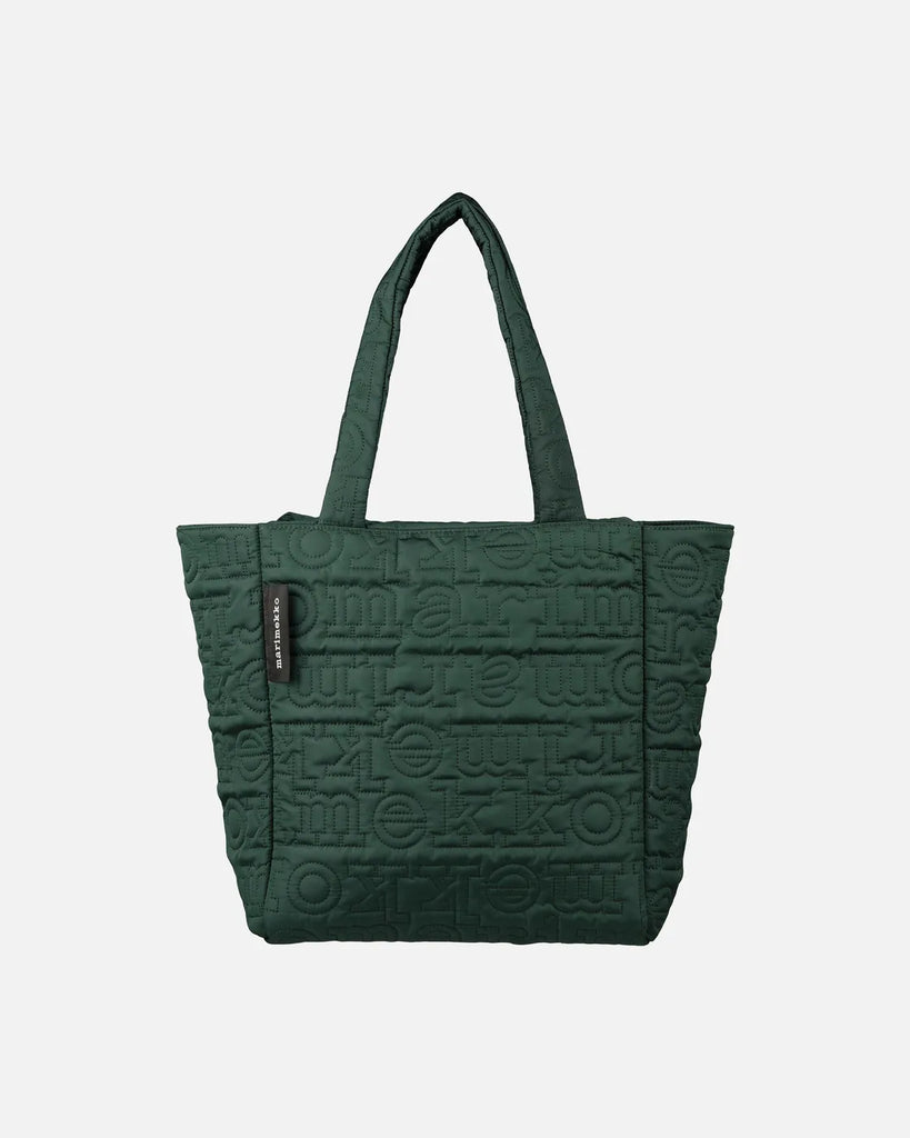 Marimekko Joy Tote M Logo, Dark Green