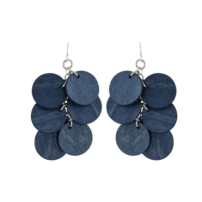 aarikka Juolukka Earrings Dark Blue