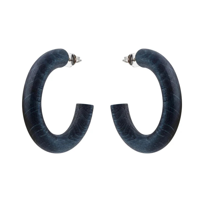 aarikka Kaarina Earrings, Dark Blue