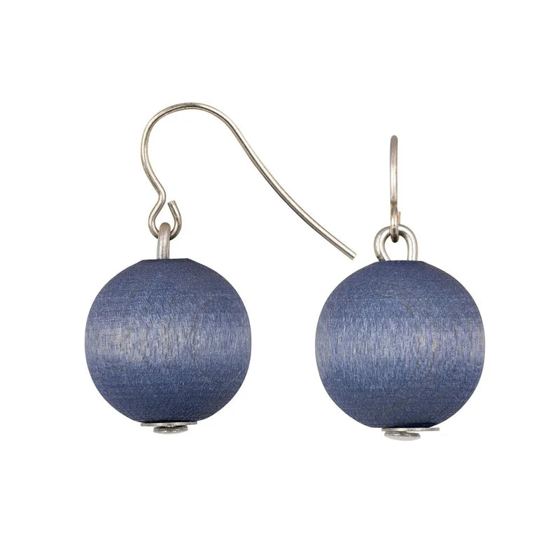 aarikka Karpalo Earrings, Blue-Grey