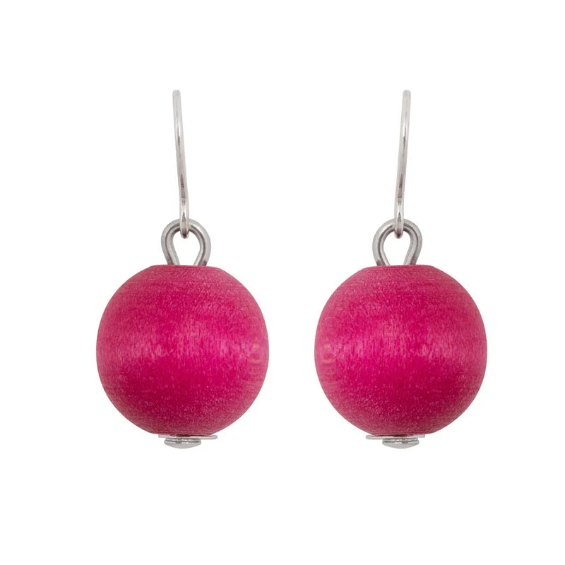 aarikka Karpalo Earrings Fuchsia